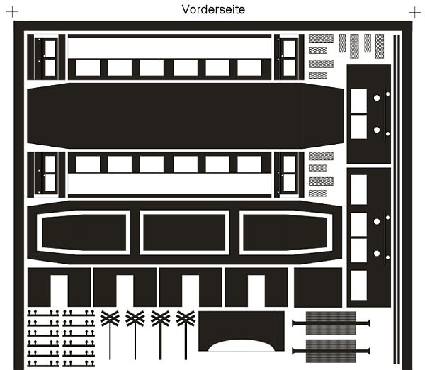 Windbergbahn - Dieseltriebwagen VT 766 - Ätzvorlage