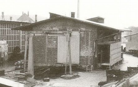 Bahnhof Bannewitz - Gebäude - Güterschuppen - Foto aus den 1980er Jahren.