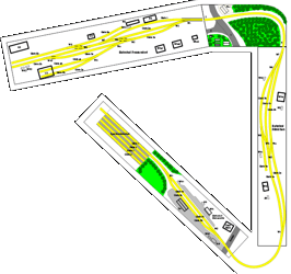 Bahnhof Bannewitz - Anlagenplanung - Gleisplan - Aufbau in Rundum-Form