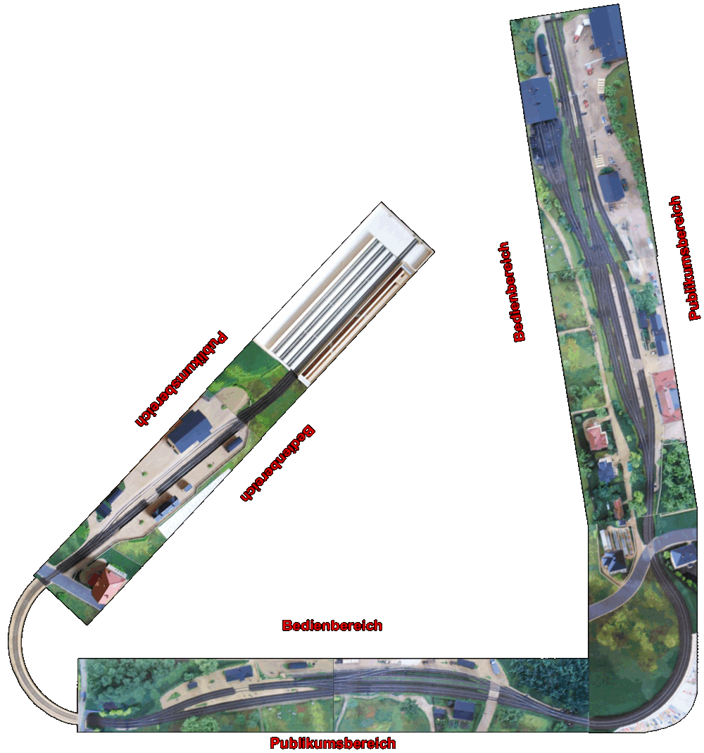 Bannewitz - Hänichen - Possendorf -- Luftbild für Aufbau in Rundum-Form