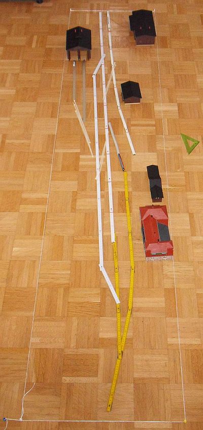 Bahnhof Possendorf - Anlagenplanung - Platzbedarf - Einfahrseite