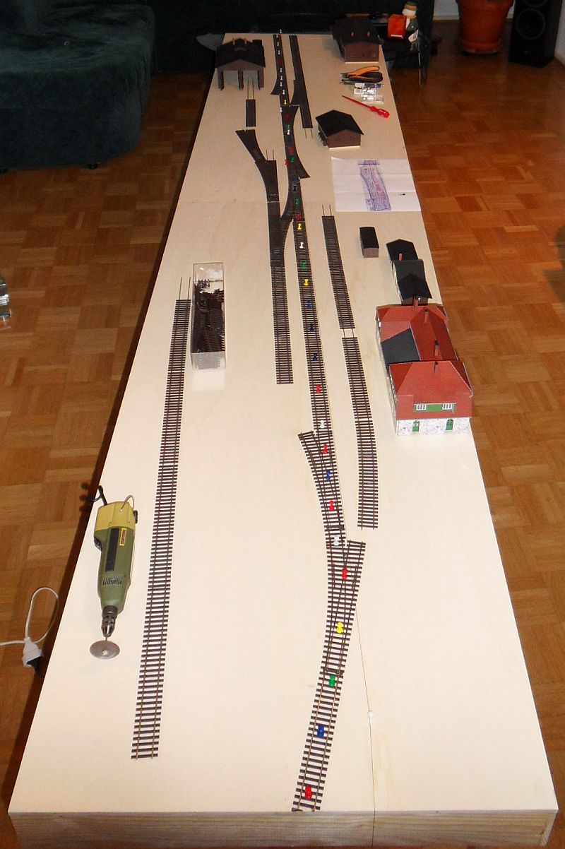 Bahnhof Possendorf - Gleisplanung - Einfahrt