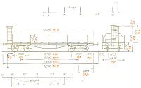 Windbergbahn - Flachwagen - Maßzeichnung