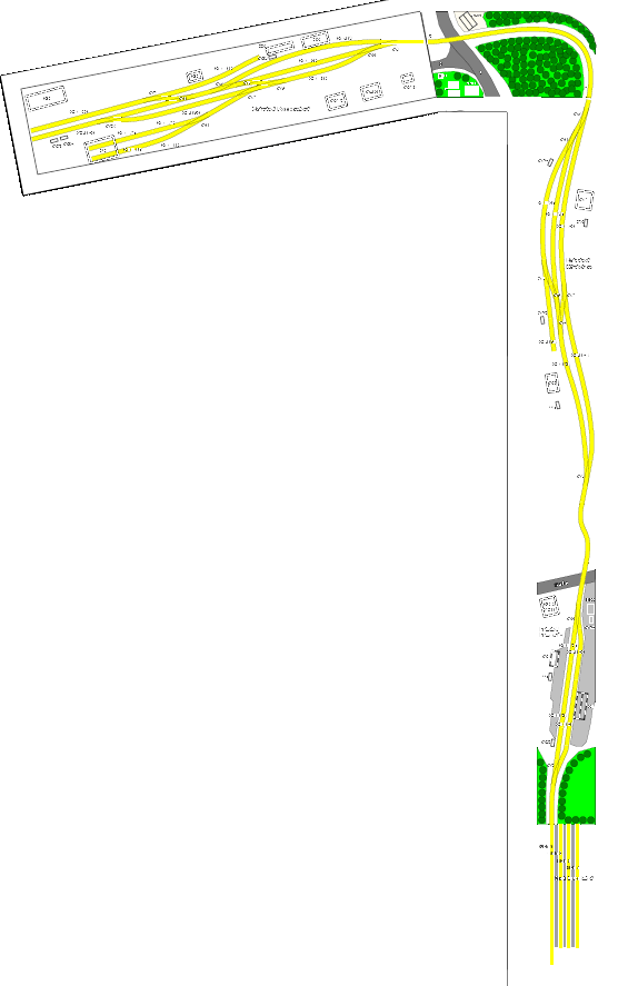 Bahnhof Bannewitz - Anlagenplanung - Gleisplan - Aufbau in einer Au&szlig;enecke