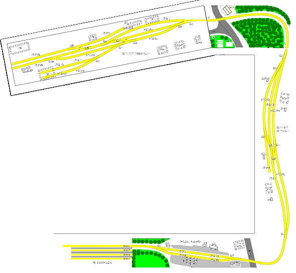 Bahnhof Bannewitz - Anlagenplanung - Gleisplan - Aufbau in U-Form