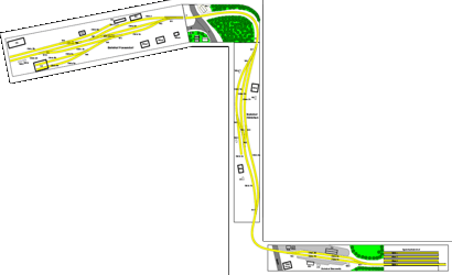 Bahnhof Bannewitz - Anlagenplanung - Gleisplan - Aufbau in Z-Form