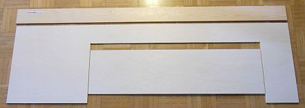 Bahnhof Bannewitz - Anlagenaufbau - Rohbau der Segmentrahmen - Erste Zuschnitte f&uuml;r den rechten Segmentrahmen.